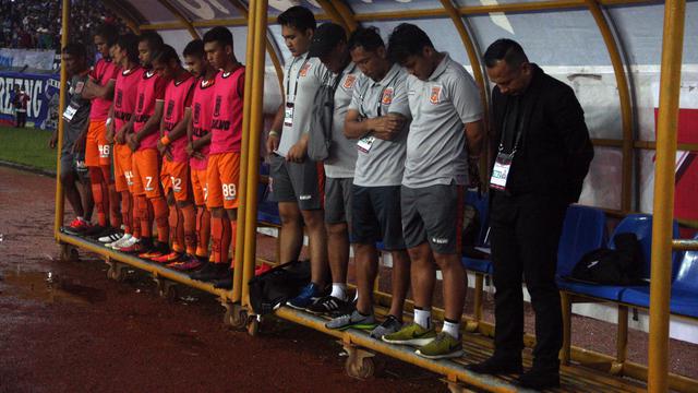 Pusamania Borneo FC (PBFC) saat berhadapan dengan Persib Bandung