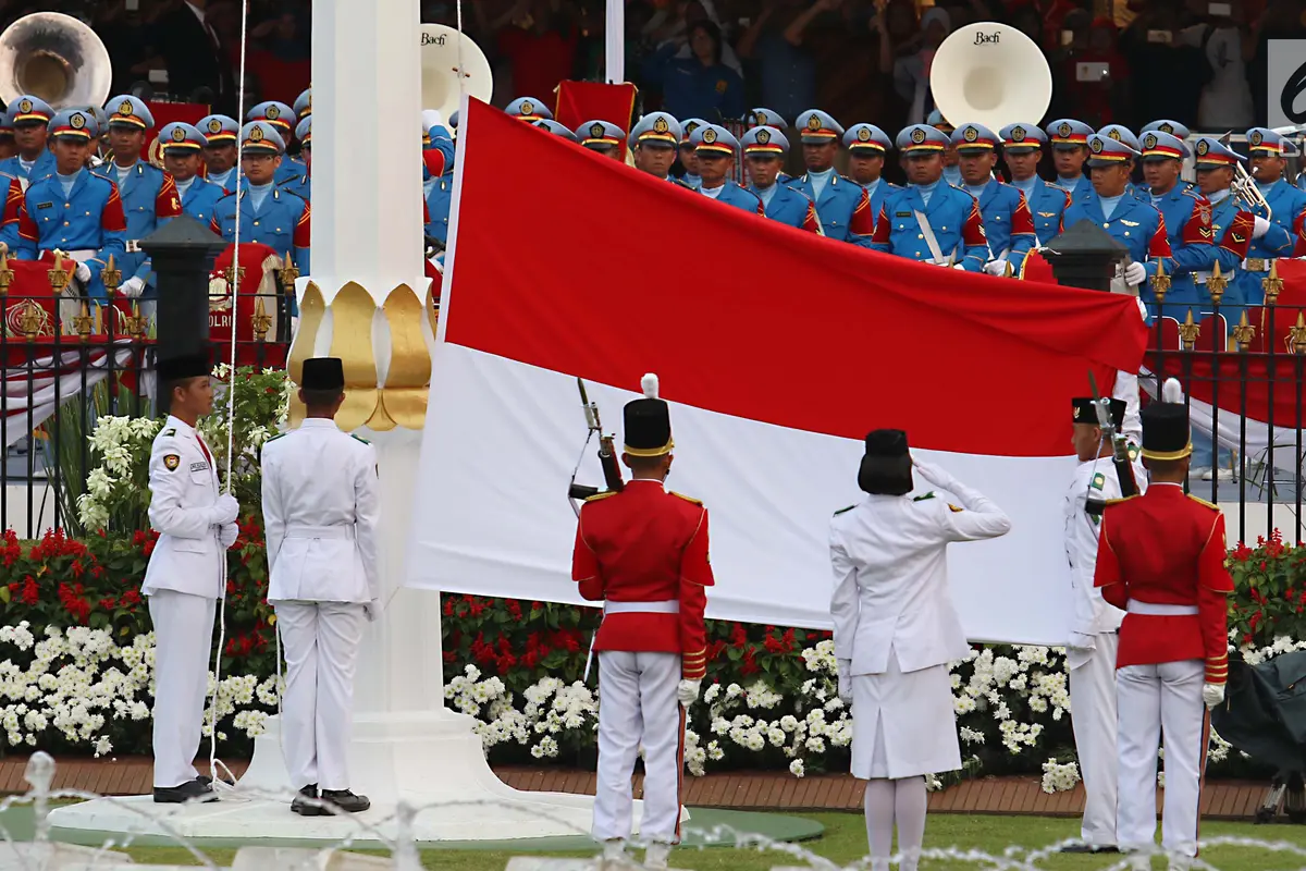 Penurunan Bendera Pusaka HUT RI ke 72