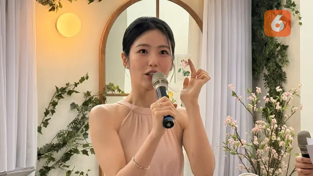 Shin Ye Eun membagikan pengalamannya dalam mengadopsi ekosistem rumah pintar dari LG. Liputan6.com/Iskandar