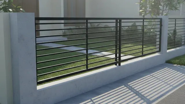 Inspirasi Pagar Rumah Rendah tapi Tetap Aman dan Estetik. AI