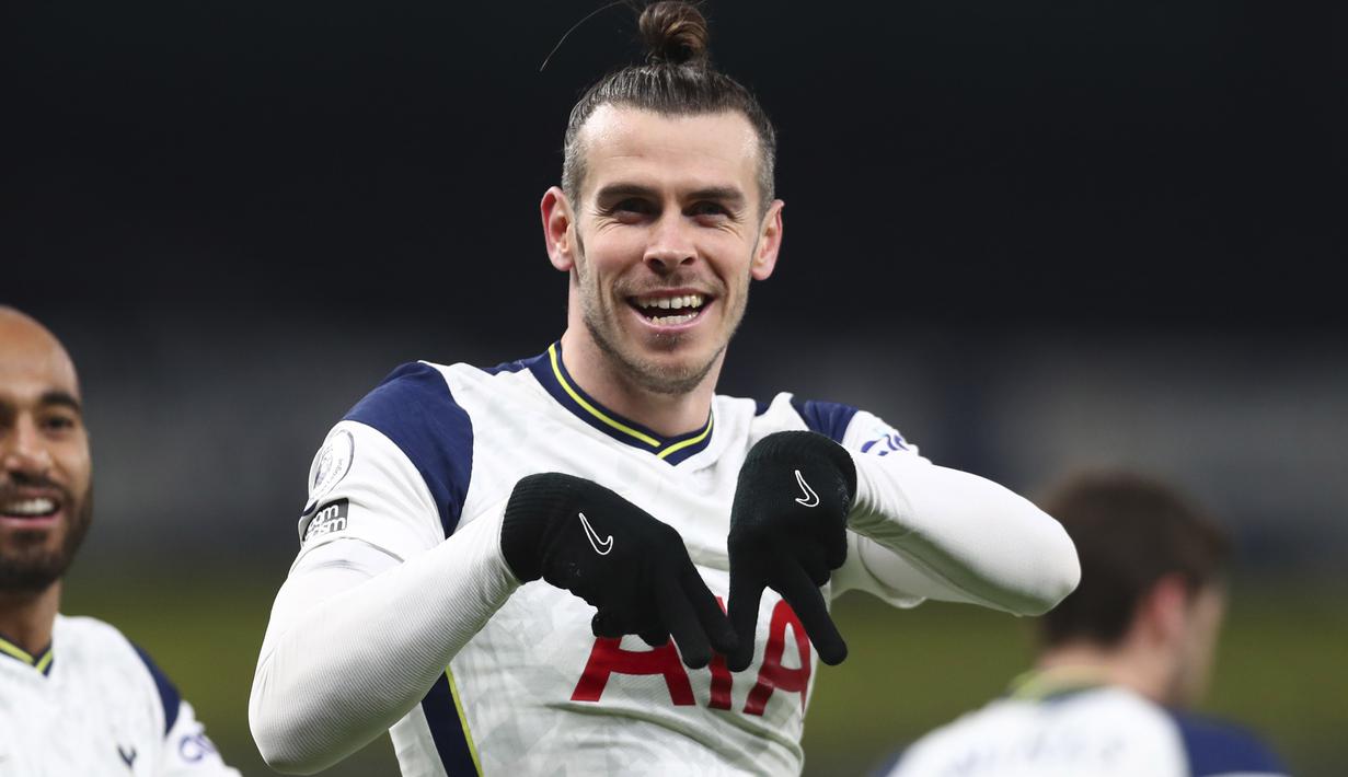 Spurs telah mengemas 100 gol di semua kompetisi musim ini dan menjadi klub kedua di lima liga top Eropa yang melakukannya pada musim 2020/21 setelah Bayern Munchen dengan 106 gol. (Clive Rose/Pool via AP)