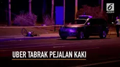 Sebuah mobil Uber tanpa pengemudi menabrak dan menewaskan seorang wanita yang tengah menyebrang jalan di Arizona.