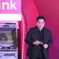 Menteri BUMN Erick Thohir meresmikan integrasi dan wajah baru ATM Link di Pos Bloc, Jakarta, Selasa (26/9/2023). (Tira/Liputan6.com)
