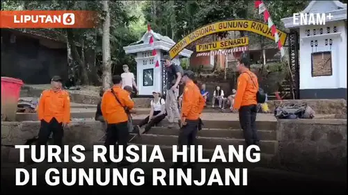 VIDEO: Turis Rusia Hilang di Gunung Rinjani, Tim SAR Gunakan Drone dalam Pencarian