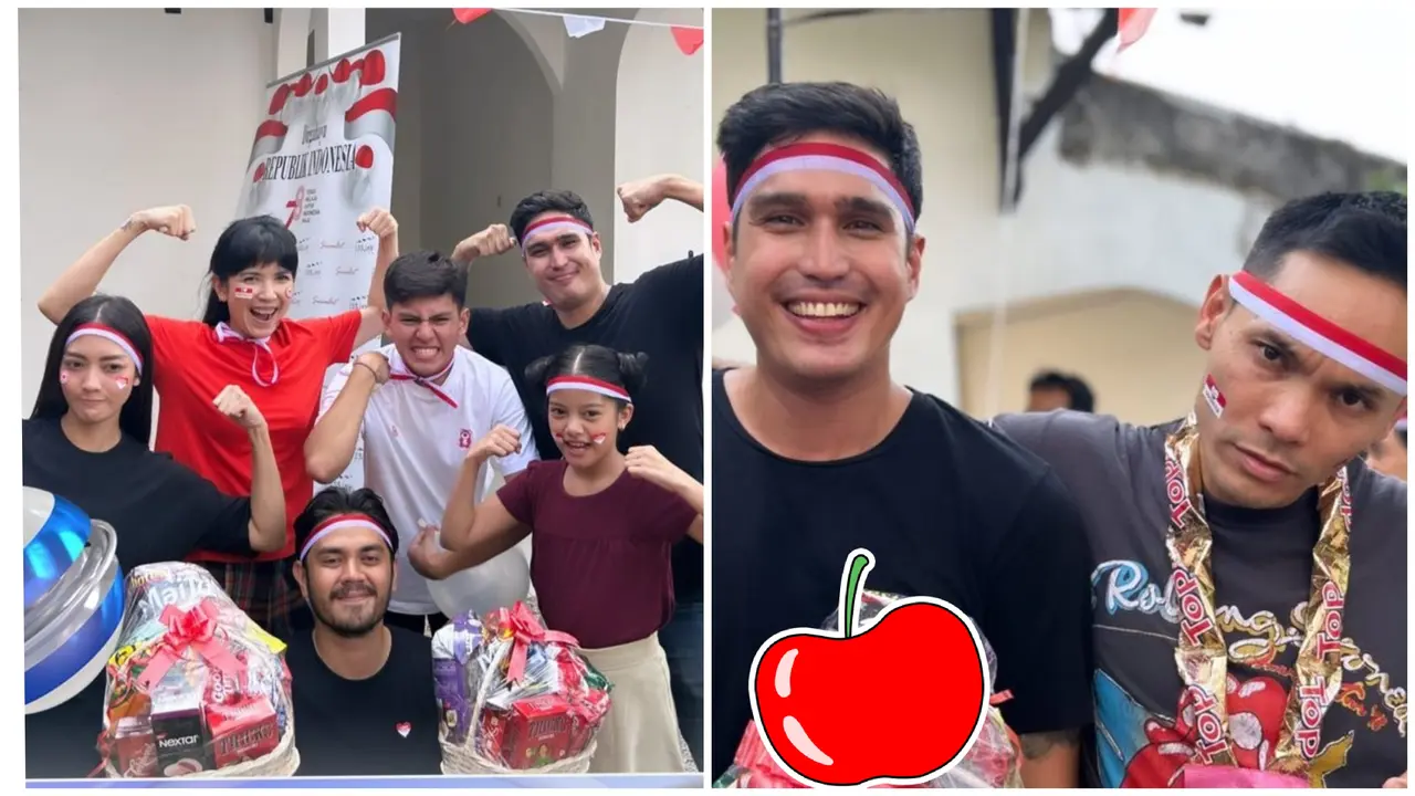 Bintang Cinta Setelah Cinta dalam lomba 17 Agustus sambut HUT RI ke-78 (Foto: instagram @sctv)
