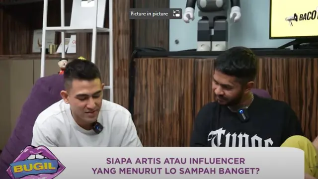 Onadio Leonardo alias Onad diberi pertanyaan soal siapa influencer yang tak ia sukai (YouTube-Bacot Television)