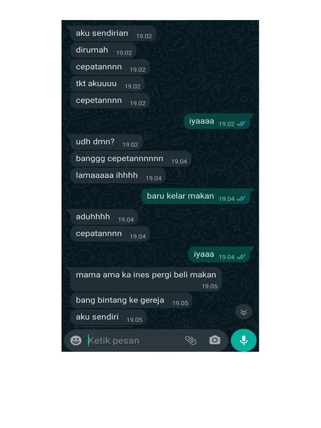 7 Isi Chat Kakak dan adik Ini Bikin Senyum Sendiri
