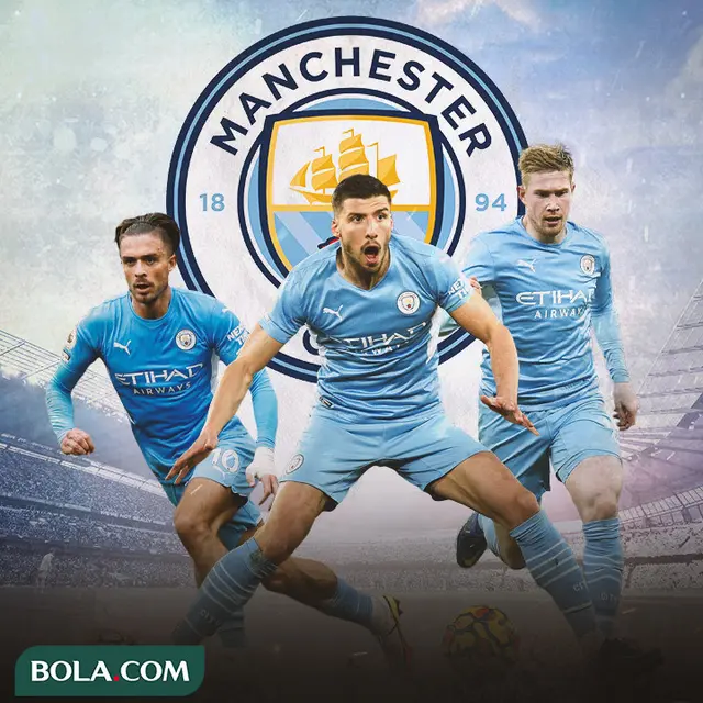 Manchester City - Jack Grealish, Ruben Dias, Kevin De Bruyne