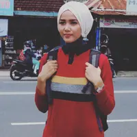 Syifa Fatimah saat mengikuti audisi Puteri Muslimah Indonesia 2017 di Yogyakarta. (Instagram)