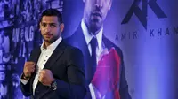 Ambisi Amir Khan bertarung dengan Manny Pacquiao, 9 April 2016, terancam batal terlaksana. (REUTERS/Anindito Mukherjee)