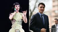 Justin Trudeau dan Katy Perry. (dok. PATRICIA DE MELO MOREIRA / AFP dan.Theo Wargo / GETTY IMAGES NORTH AMERICA / Getty Images via AFP)