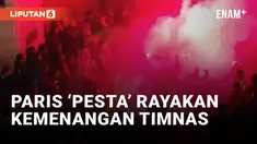 Fans timnas Prancis meluapkan kegembiraan atas lolosnya Prancis ke babak pinal piala dunia 2022. Jalanan di kota paris penuh sesak dengan warga yang merayakan kemenangan Mbappe dan rekan-rekannya.
