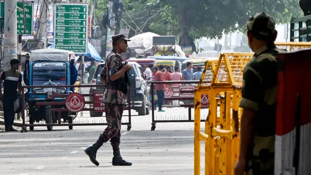Personel Keamanan Jaga Ketat Perbatasan Bangladesh-India