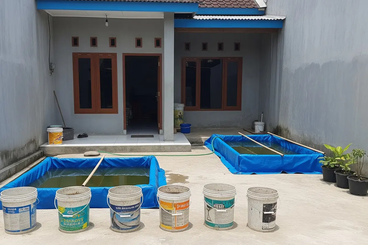 Cara Budidaya Lele di Halaman Full Cor