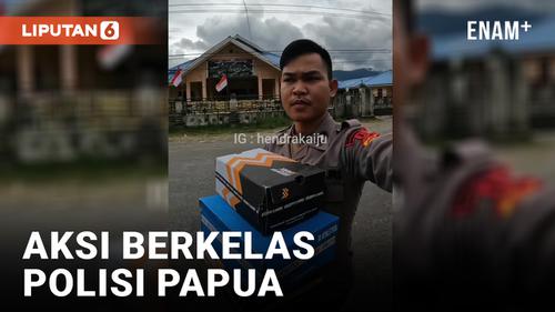 VIDEO: 'Dipalak' Pelajar Papua, Polisi Ini Beri Respon Berkelas