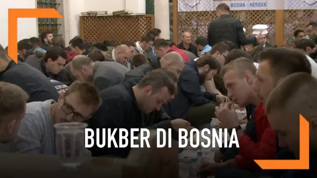 VIDEO: Serunya Buka Puasa Bersama di Masjid Kaisar Bosnia