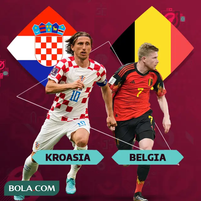 Piala Dunia - Kroasia Vs Belgia - Luka Modric Vs Kevin De Bruyne