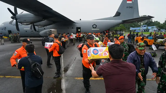 Tapteng dan Sibolga Terisolir, Gubernur Bobby Nasution Kirim Bantuan Logistik Pakai Pesawat Hercules