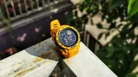 Smartwatch Bertenaga Surya Garmin Instinct Solar. Liputan6.com/Mochamad Wahyu Hidayat