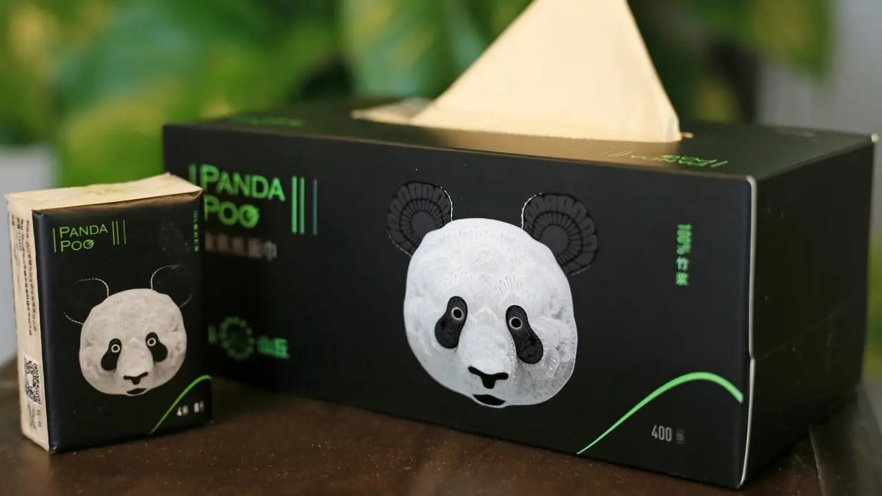 Tisu dari kotoran panda (quartz.com)