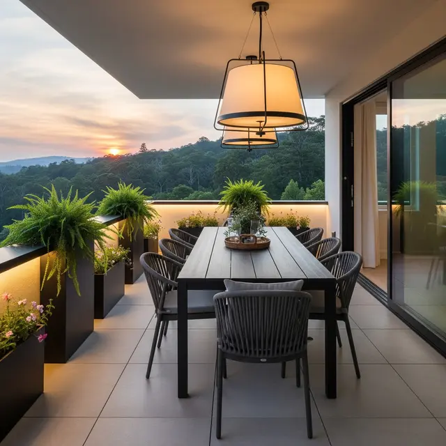 Desain Balkon Rumah Belakang yang Estetik dan Fungsional (Image by Gemini AI)