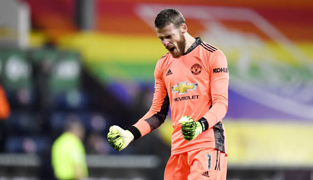 David de Gea - Kiper utama Manchester United saat ini datang ke Old Trafford pada tahun 2011 pada era Sir Alex Ferguson. Selama di MU ia sudah memenangkan tujuh gelar termasuk Premier League pada musim 2012/2013. (Foto: AP/Peter Powell)