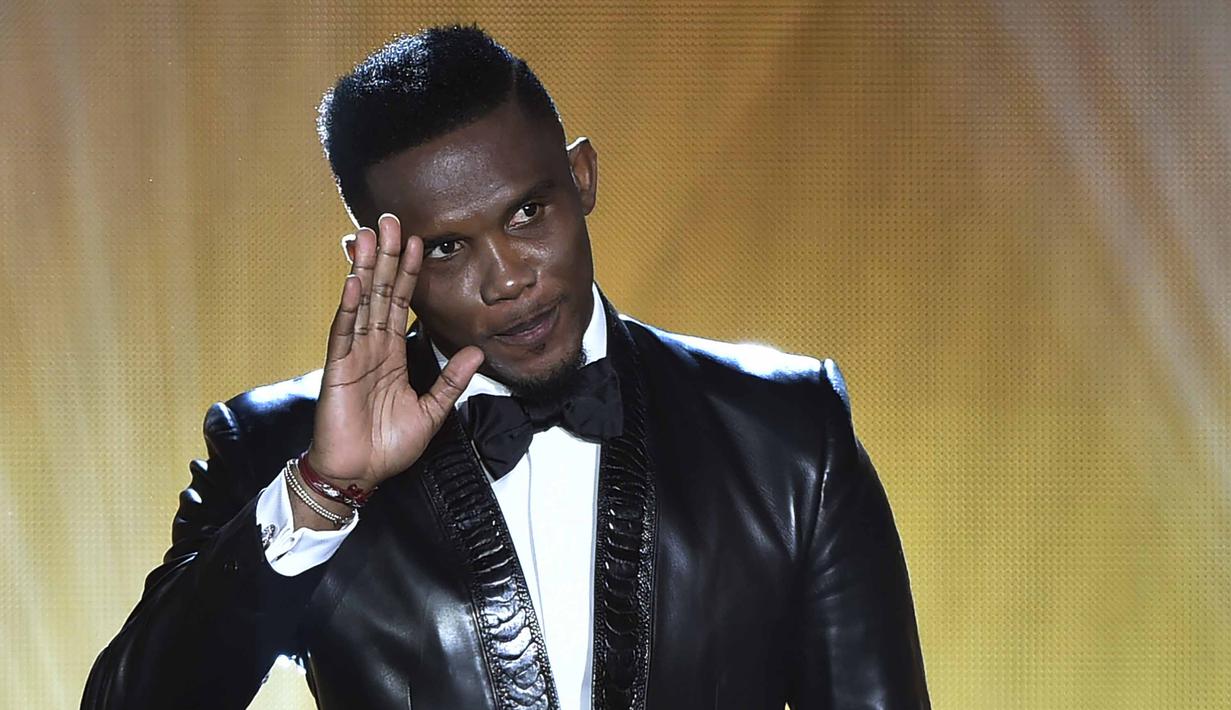 Pemain Kamerun, Samuel Eto'o memiliki kekayaan sekitar € 85 juta euro, Samuel Eto'o memiliki koleksi properti di Moskow, dan Douala Mansion di Kamerun Littoral Region dan koleksi mobil mewah Bugatti Veyron, Aston Martin One-77. (AFP/Fabrice Coffrini)