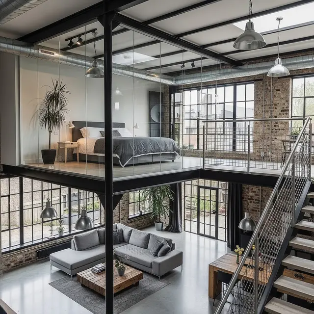 Model Rumah Mezzanine dengan Rangka Baja Ringan (Gemini AI)