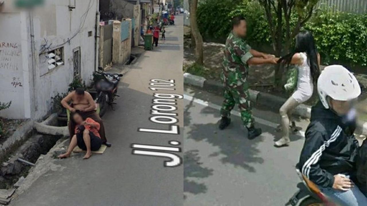 Momen lucu di Google Street View (Twitter/@localracun)