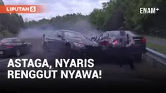 Seorang polisi Amerika Serikat secara ajaib selamat dari kecelakaan mematikan. Ia berhasil lolos dari tabrakan keras mobil dengan kecepatan tinggi.