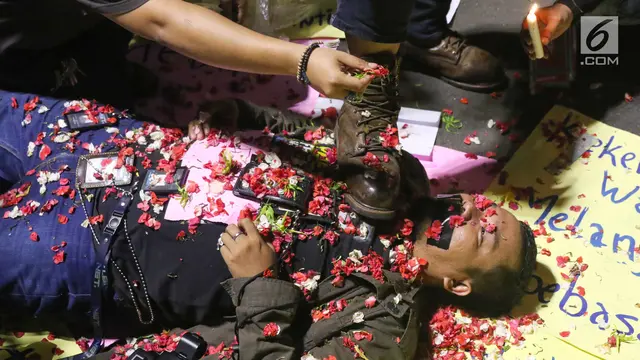Wartawan Hitam Jakarta Kecam Kekerasan Polisi saat Unjuk Rasa di DPR