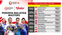 Nonton Live Streaming Malaysia Masters 2026: Round of 16, Eksklusif di Vidio!