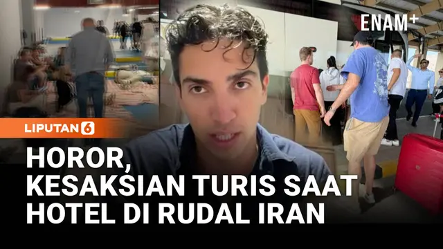 Momen Menegangkan Saat Rudal Hantam Hotel Dubai