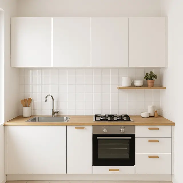 Model Dapur Rumah Type 36 Sederhana dengan Kabinet Gantung