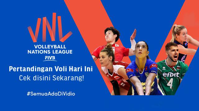 Jadwal Dan Link Live Streaming Volleyball Nations League 2021 Pekan Ini Di Vidio 15 20 Juni Ragam Bola Com