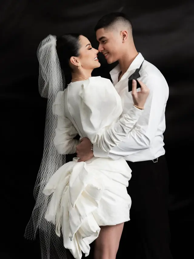 Prewedding Look Alyssa Daguise yang Baru Terungkap, Manis Dibalut Mini Gown Putih