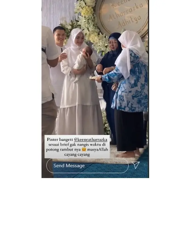 Dekorasi Mewah, Ini 7 Momen Akikah Anak Citra Kirana dan Rezky Adhitya