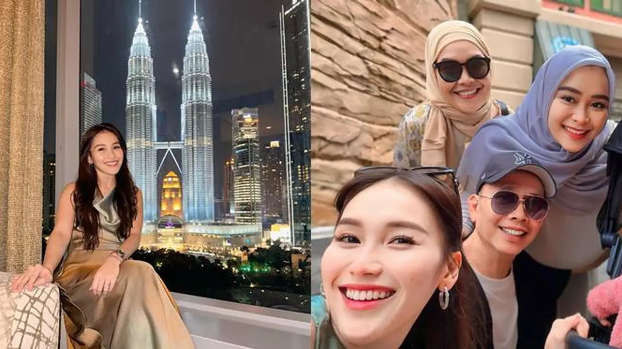 7 Potret Ayu Ting Ting Liburan ke Malaysia Usai Lebaran Bareng Calon Suami