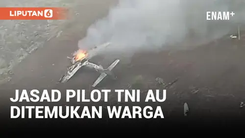 VIDEO: Jasad Pilot Pesawat TNI AU yang Jatuh Ditemukan Warga