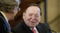 Miliarder judi Sheldon Adelson meninggal dunia di usia 87 tahun. Dok: AP Photo/Andrew Harnik