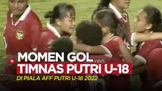 Berita video momen gol Timnas Indonesia Putri U-18 yang dicetak Claudia Scheunemann di ajang Piala AFF U-18 Putri 2022, Jumat (22/7/2022) malam hari WIB.