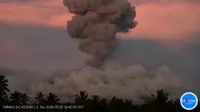 Gunung Ibu kembali mengalami erupsi pada Kamis (9/5/2024), pukul 18.35 WIT. (Liputan6.com/ Dok PVMBG)