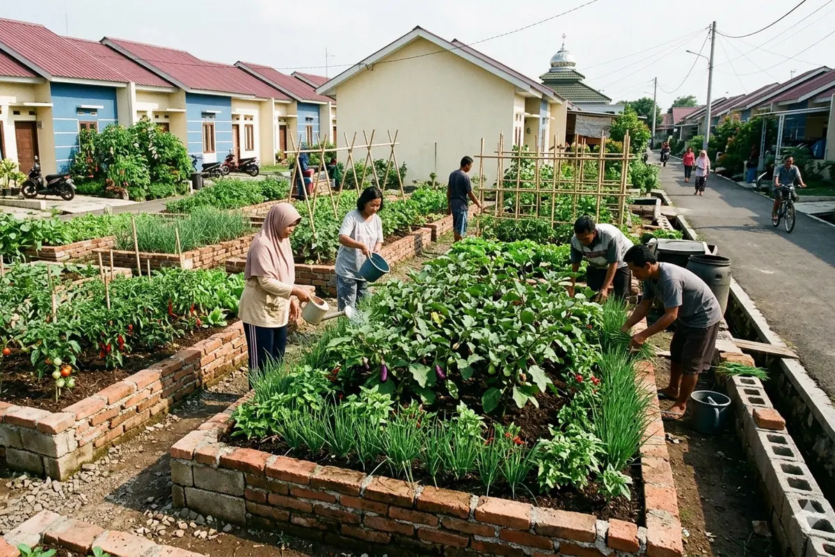 Ide Kebun Sayur Bersama di Komplek Perumahan Subsidi