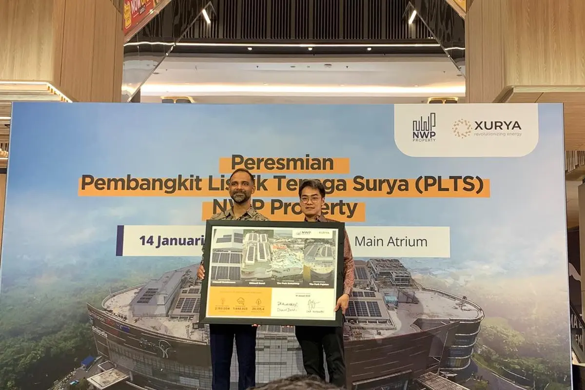 Peresmian Pembangkit Listrik Tenaga Surya oleh NWP dan Xurya Daya Indonesia di The Park Pejaten