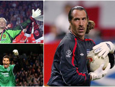 Posisi kiper di Premier League tidak pernah dipandang sebelah mata. Para penjaga gawang di kompetisi kasta tertinggi Inggris ini telah membuktikan kalau posisi mereka ini sangat vital bagi tim. Berikut 5 Kiper Paling Jago Sepanjang Sejarah Premier League. (kolase foto AFP)