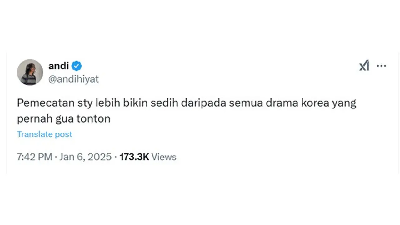 6 Cuitan Netizen Sedih Shin Tae-yon Dipecat, Ernest Prakasa Ikut Tulis