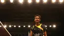 Dionysius Hayom Rumbaka takluk dari pemain Korea Selatan, Son Wan Ho. (Bola.com/Arief Bagus)