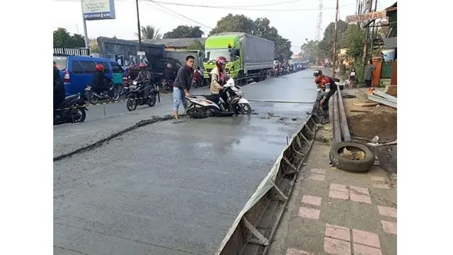 5 Foto Kendaraan Terjebak di Cor Basah, Ada yang Didenda Rp 130 Juta