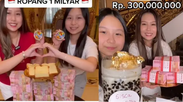 Buat Konten Ngidam Berenang Di Uang, Ini 10 Potret Sisca Kohl Dengan Gepokan Rupiah