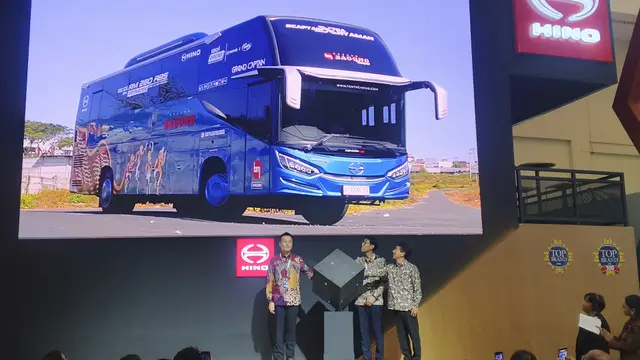 Hino luncurkan bus teranyar nya di GIIAS 2026.